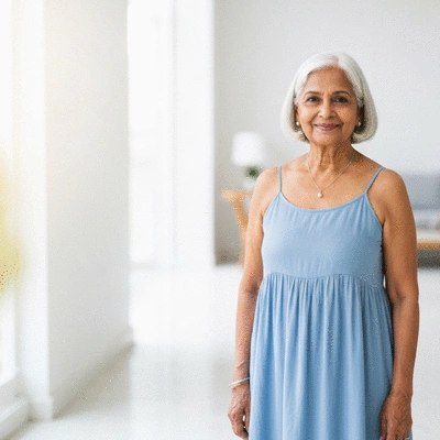 Woman applying gentle hydrating serum to her face, focusing on a consistent routine